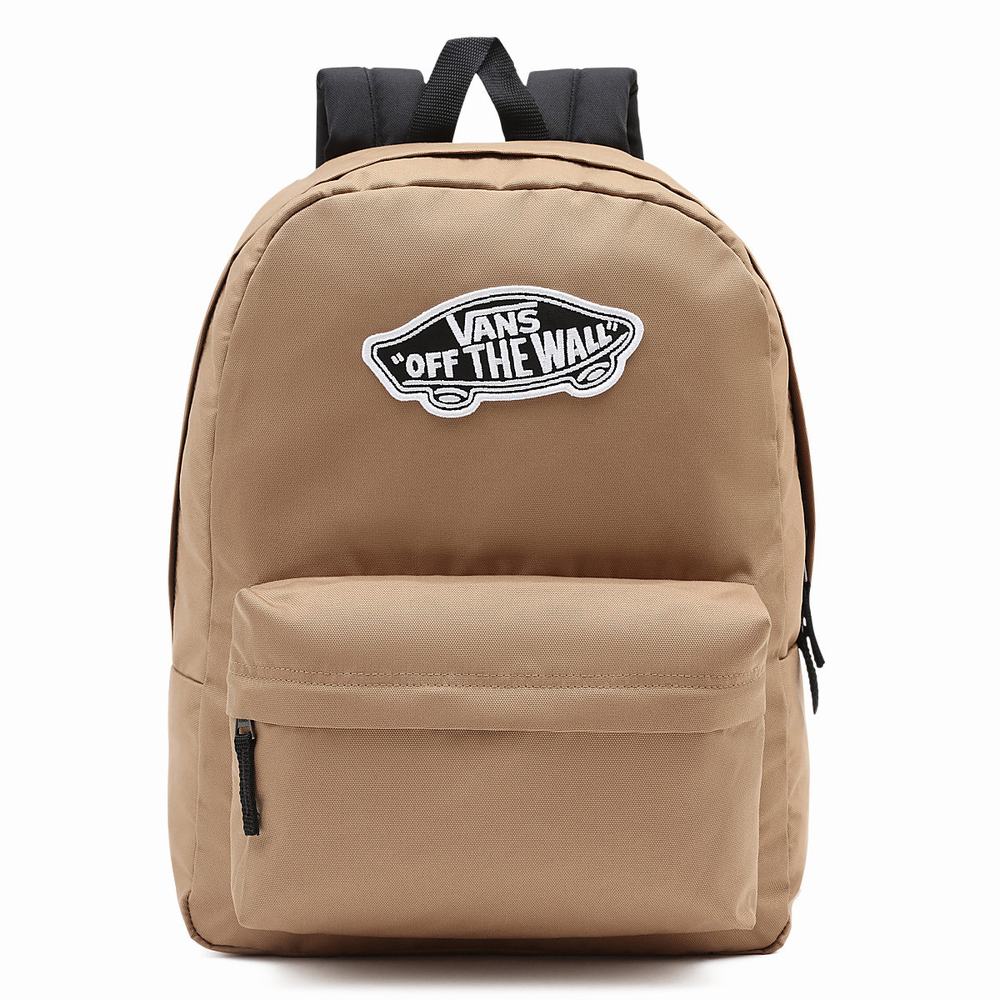 Mochilas Vans Realm Mujer Marrones | NDB069743