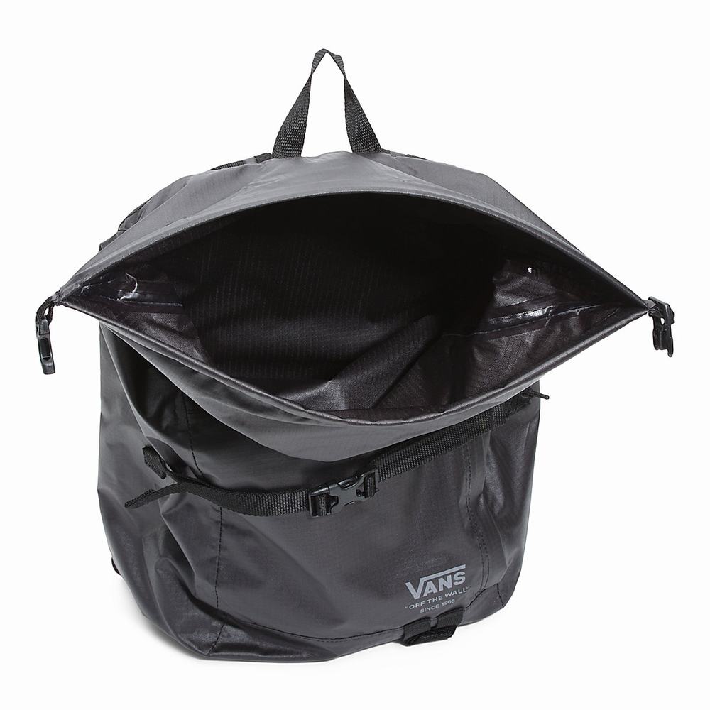 Mochilas Vans Rolltop Mujer Negras | BLN853241