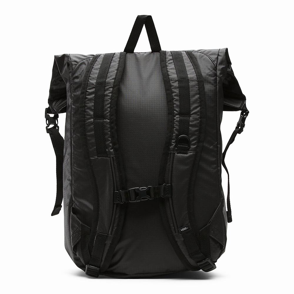 Mochilas Vans Rolltop Mujer Negras | BLN853241