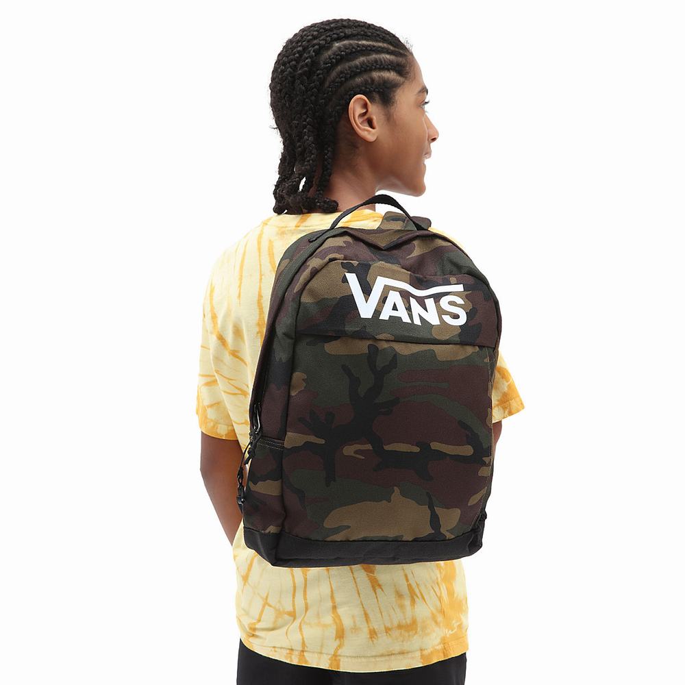 Mochilas Vans Skool Niños Verde/Marrones | PMG842179