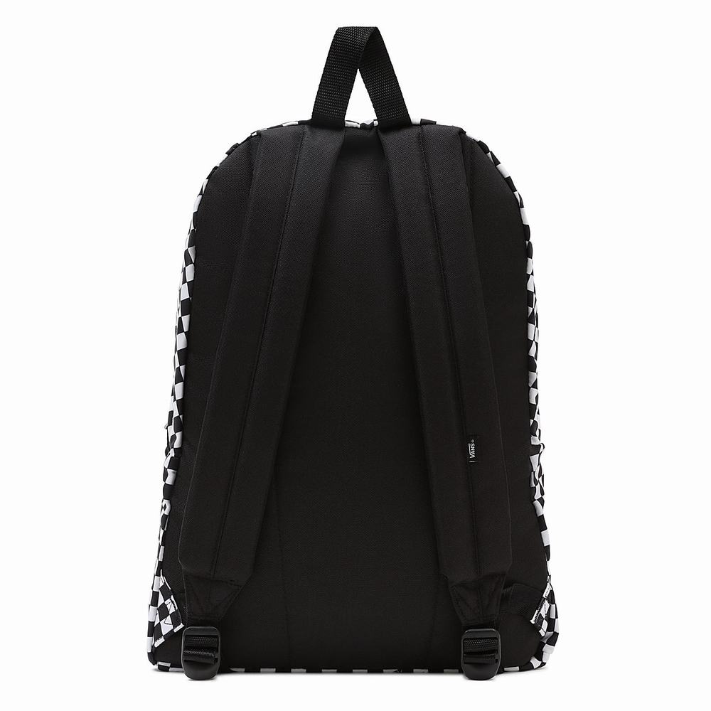 Mochilas Vans Taxi Hombre Negras/Blancas | VWC835702