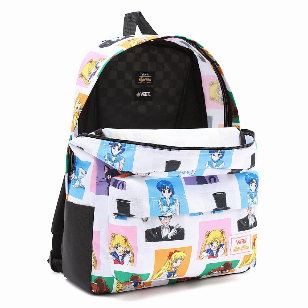 Mochilas Vans X Pretty Guardian Sailor Moon Old Skool IIII Hombre Blancas | NLB238579