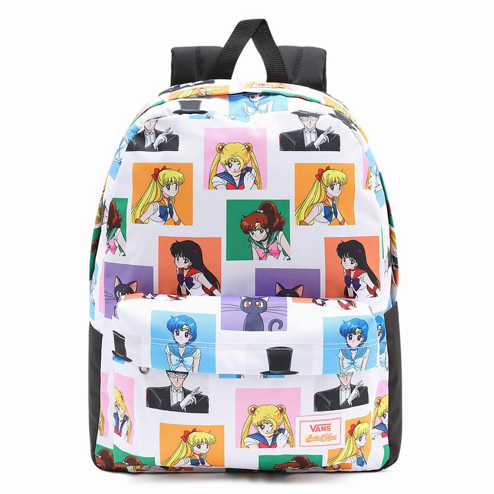 Mochilas Vans X Pretty Guardian Sailor Moon Old Skool IIII Hombre Blancas | NLB238579