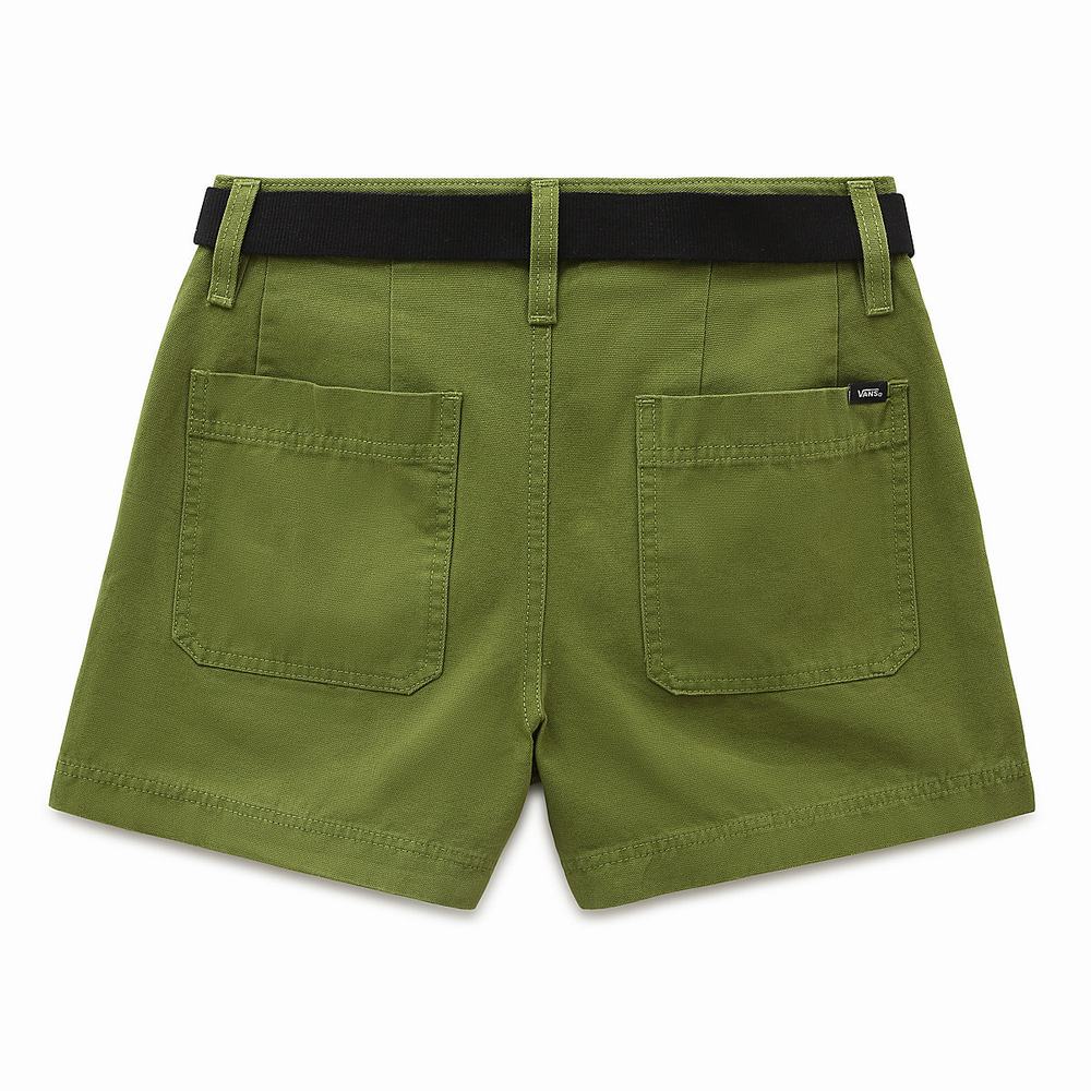 Pantalones Cortos Vans Clark Mujer Verde | ZHP645903