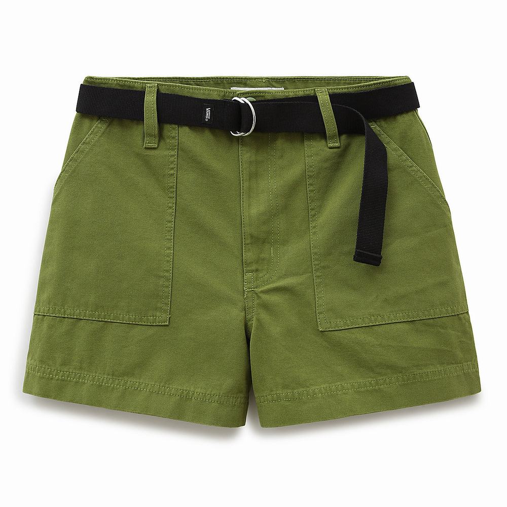 Pantalones Cortos Vans Clark Mujer Verde | ZHP645903