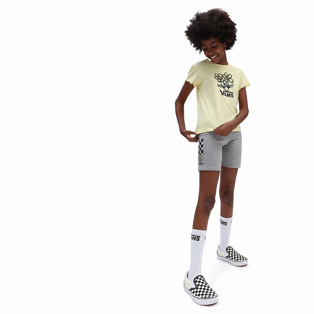 Pantalones Cortos Vans Ground Level Legging (8-14 years) Niños Gris | OLE596412