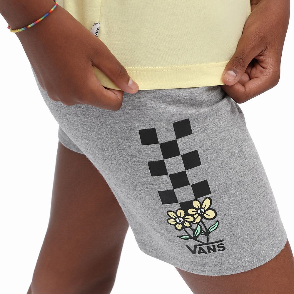 Pantalones Cortos Vans Ground Level Legging (8-14 years) Niños Gris | OLE596412