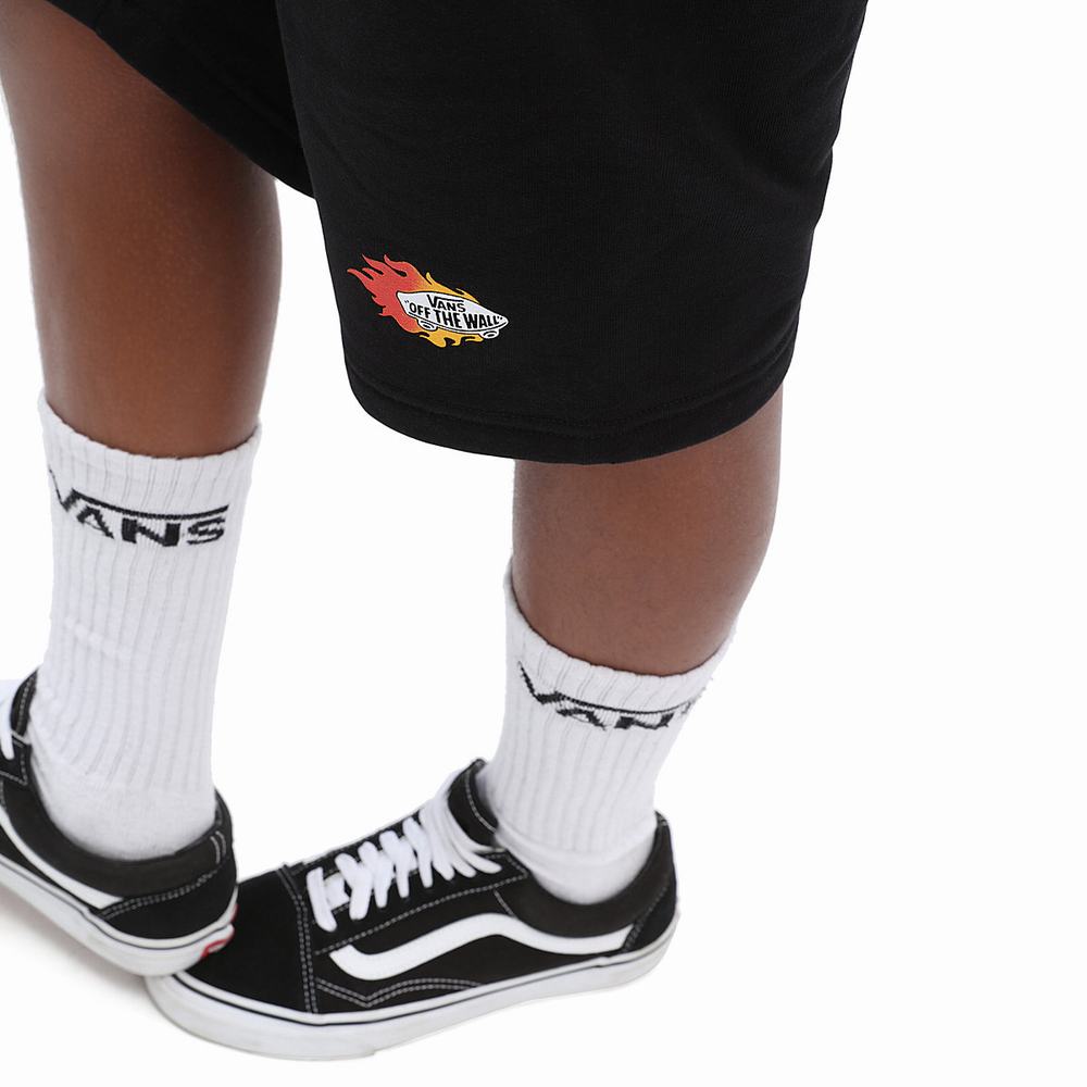 Pantalones Cortos Vans Logo Repeat Fleece (8-14 years) Niños Negras | KTW571420