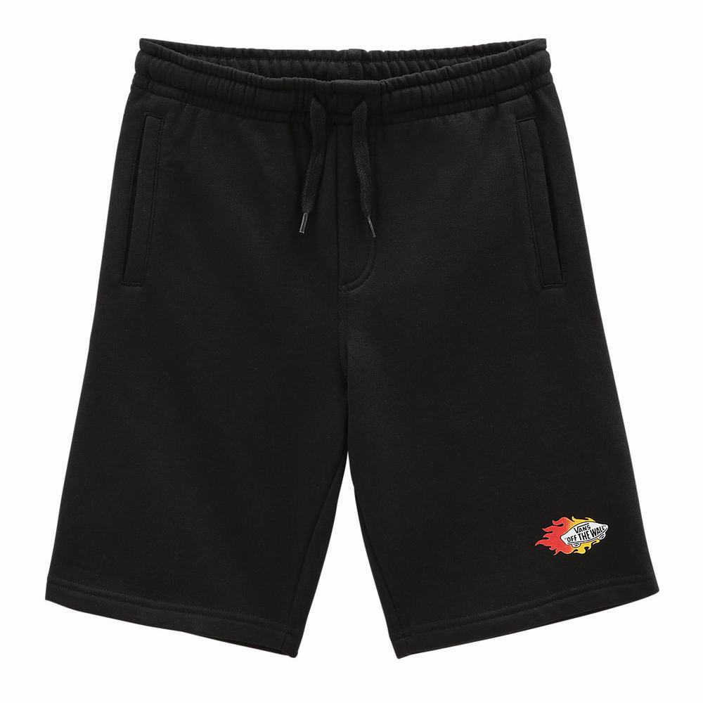 Pantalones Cortos Vans Logo Repeat Fleece (8-14 years) Niños Negras | KTW571420