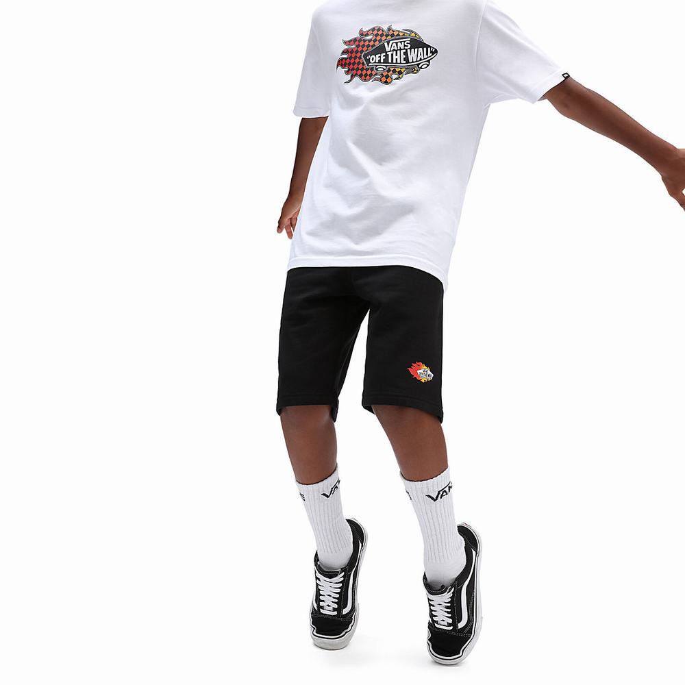 Pantalones Cortos Vans Logo Repeat Fleece (8-14 years) Niños Negras | KTW571420