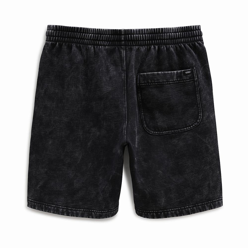 Pantalones Cortos Vans Mineral Wash Loose Fleece Hombre Negras | PFT340768