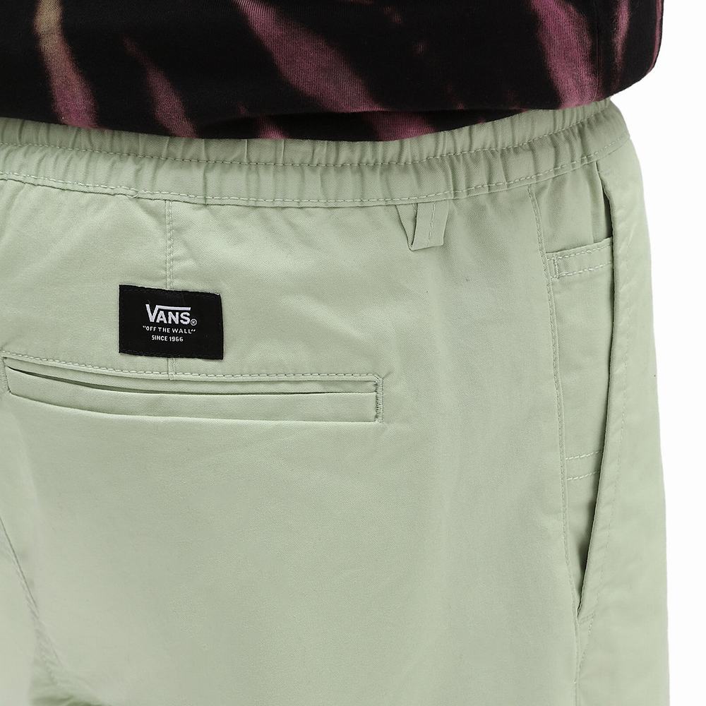 Pantalones Cortos Vans Range Relaxed Elastic Hombre Verde | NOW546231