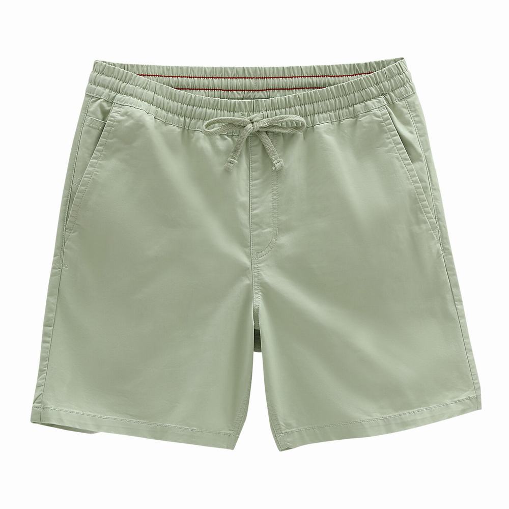 Pantalones Cortos Vans Range Relaxed Elastic Hombre Verde | NOW546231