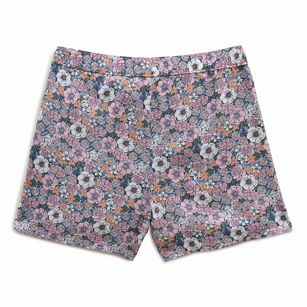 Pantalones Cortos Vans Summer Print Woven Mujer Moradas | NIM197584