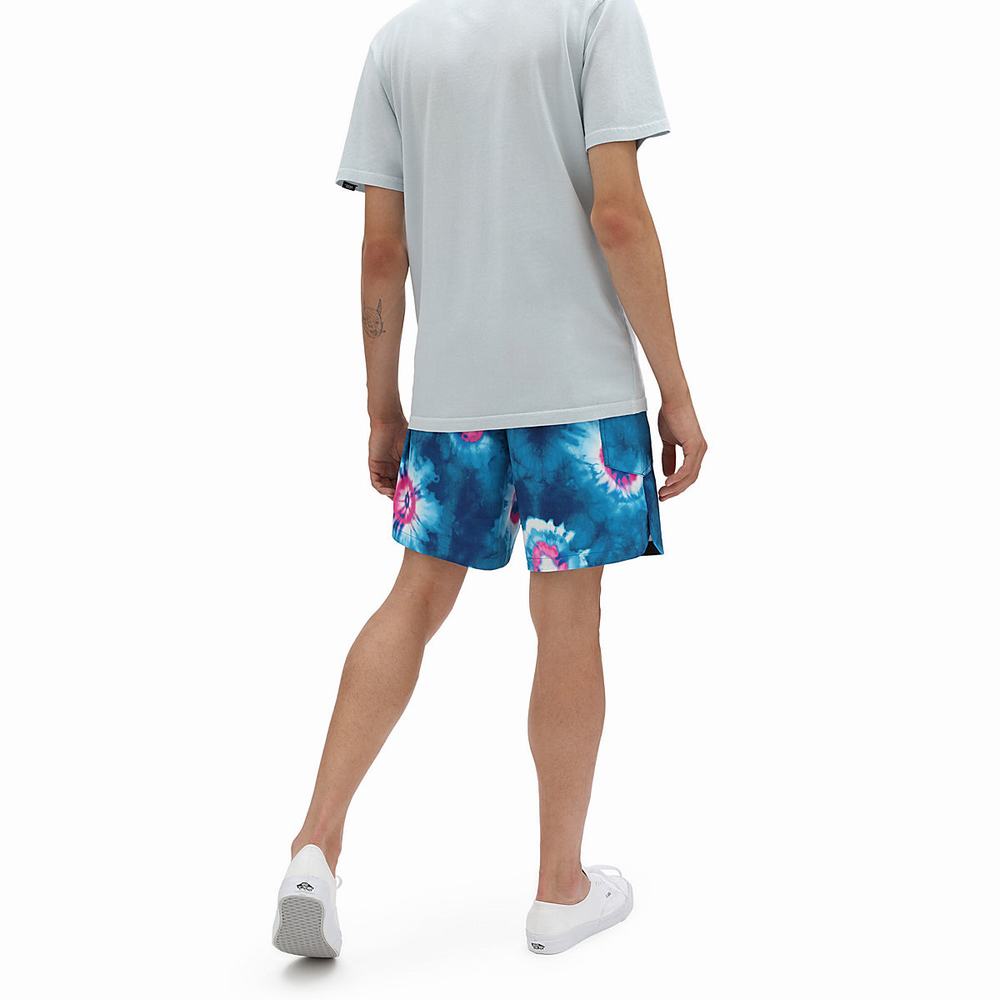 Pantalones Cortos Vans Surf Volley Hombre Azules/Multicolor | NBP592163