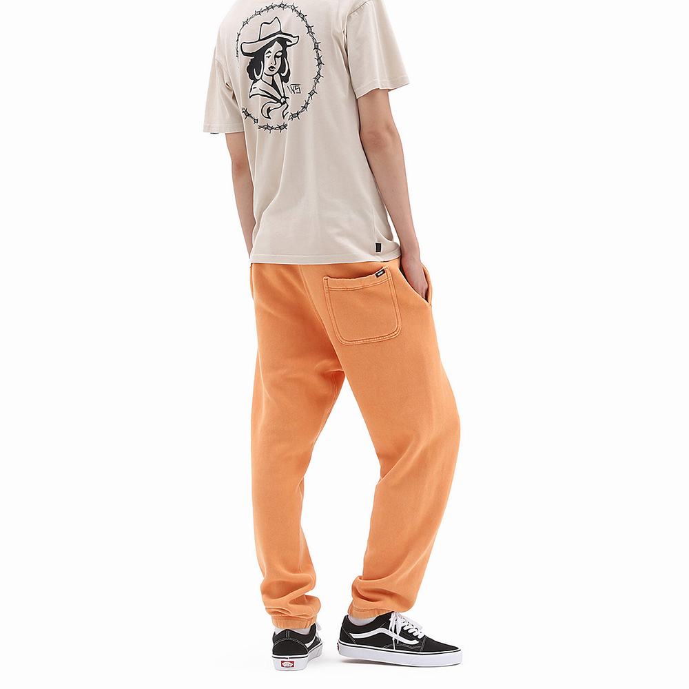 Pantalones Deportivos Vans ComfyCush Wash Hombre Naranjas | DSW701345