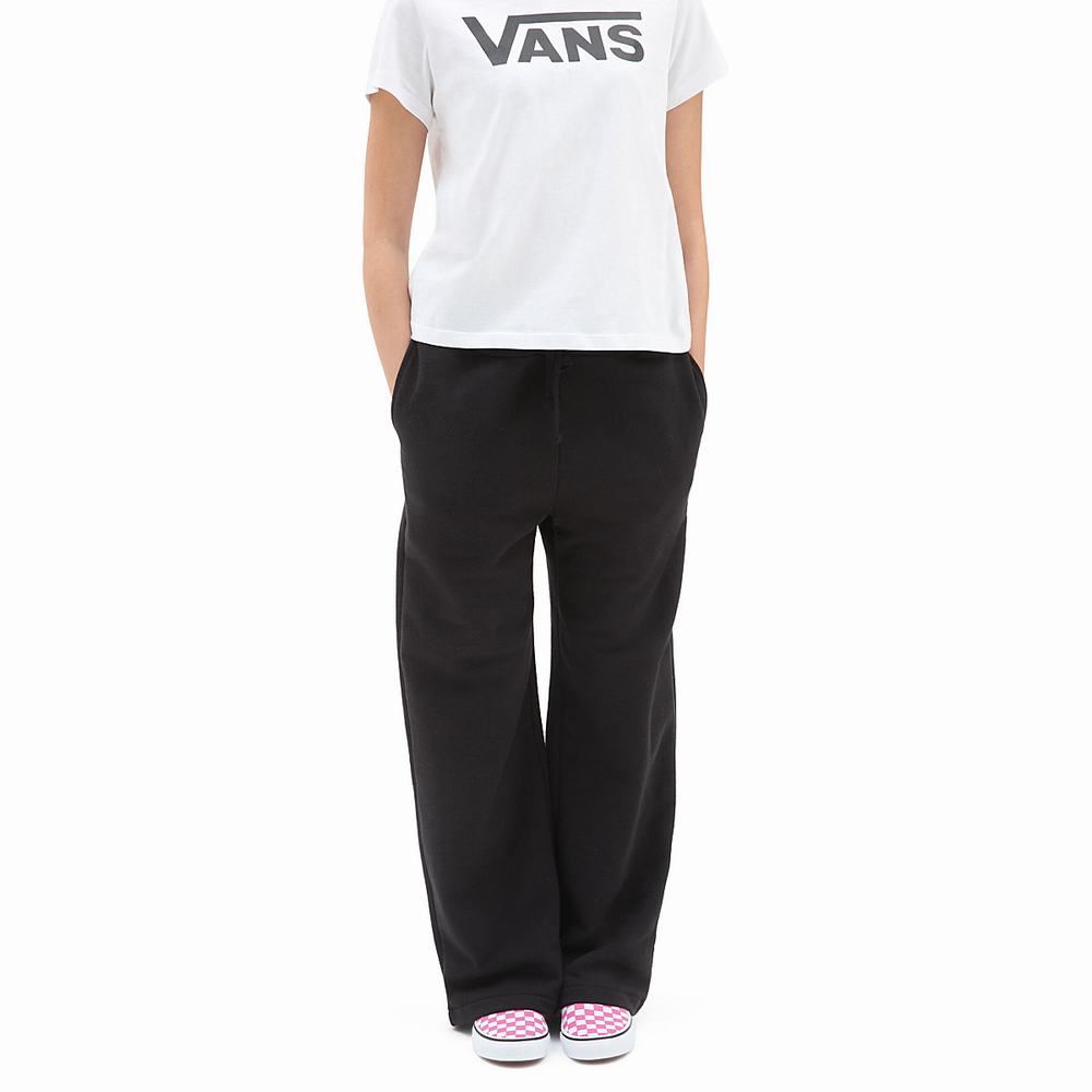 Pantalones Deportivos Vans Day Off Cropped Mujer Negras | LIO702163