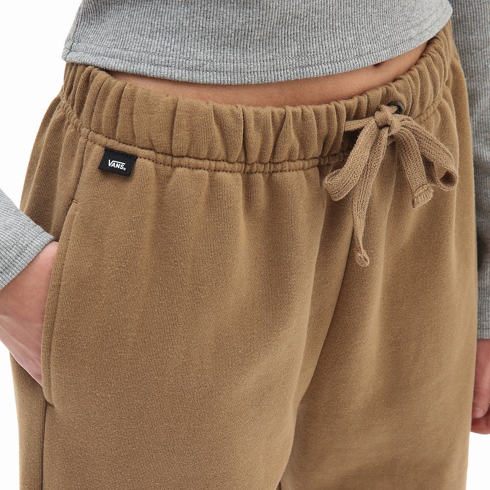 Pantalones Vans Armanto Fleece Mujer Marrones | YKX678510