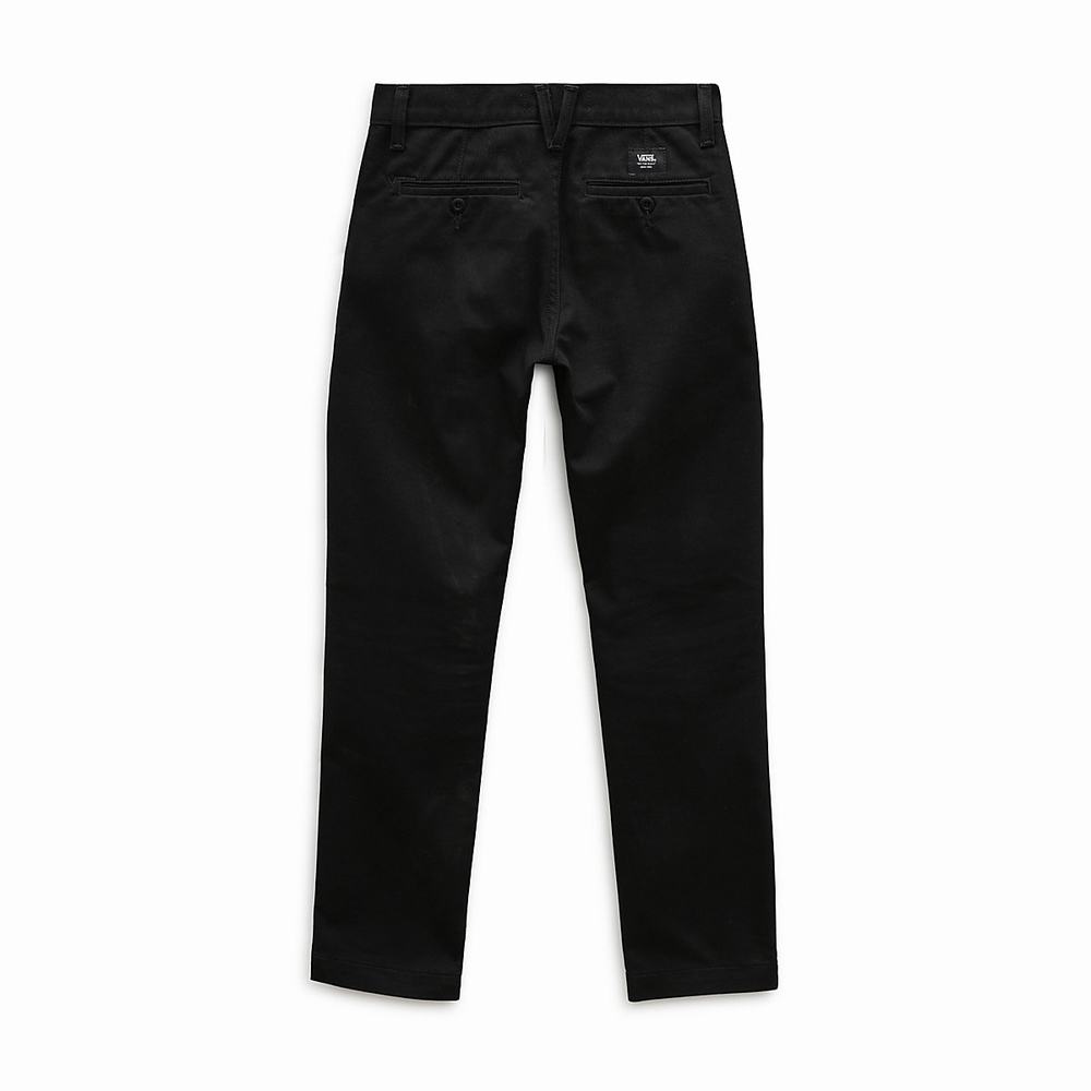 Pantalones Vans Authentic Chino (8-14 years) Niños Negras | PVN596874