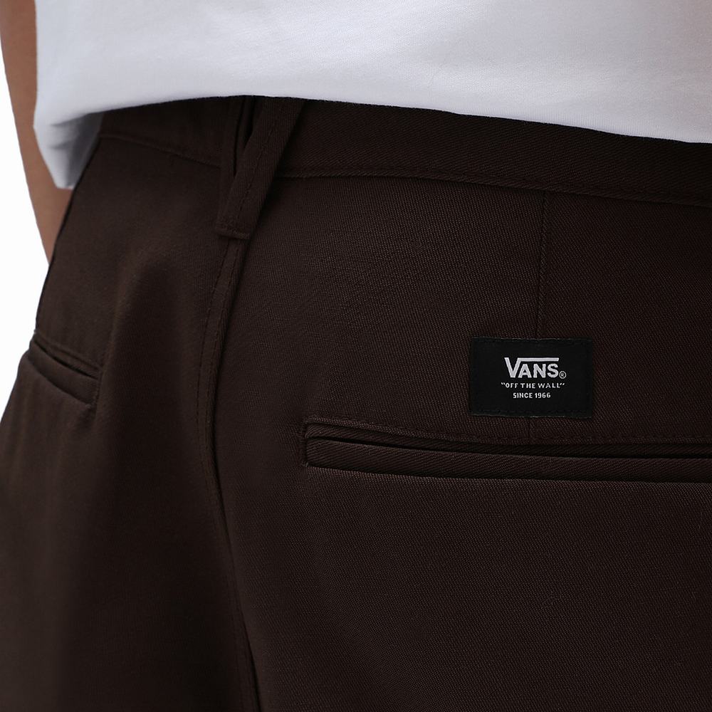 Pantalones Vans Authentic Chino Glide Relaxtaper Hombre Marrones | LON861392