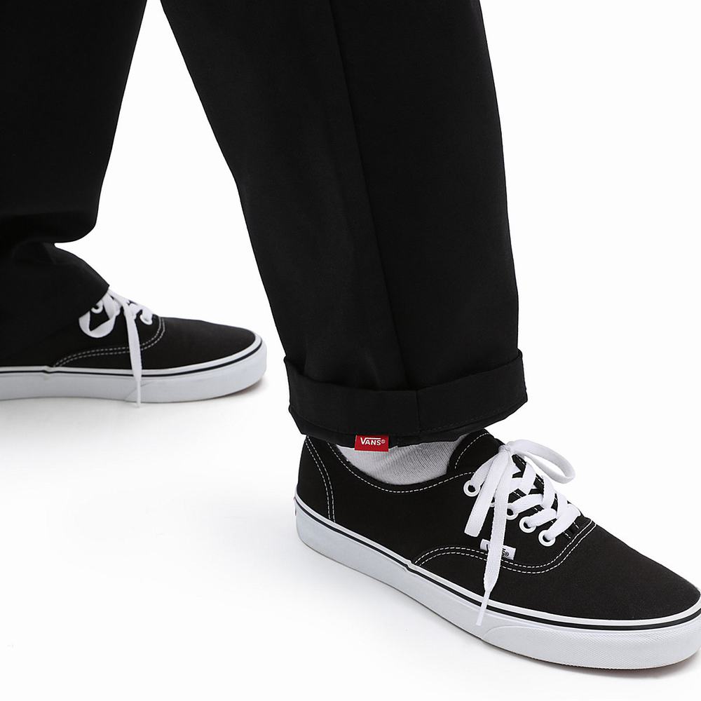 Pantalones Vans Authentic Chino Glide Relaxtaper Hombre Negras | WTE317402