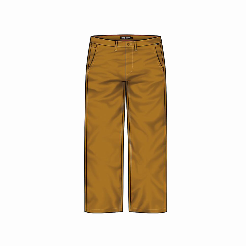 Pantalones Vans Authentic Chino Loose Hombre Naranjas | OZQ290875