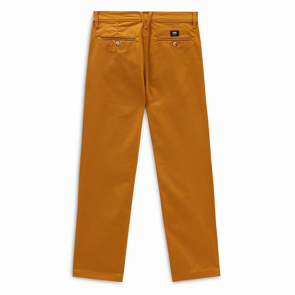 Pantalones Vans Authentic Chino Loose Hombre Naranjas | OZQ290875