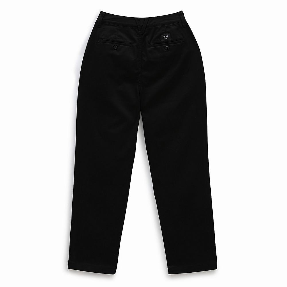 Pantalones Vans Authentic Chino Mujer Negras | BYQ835429