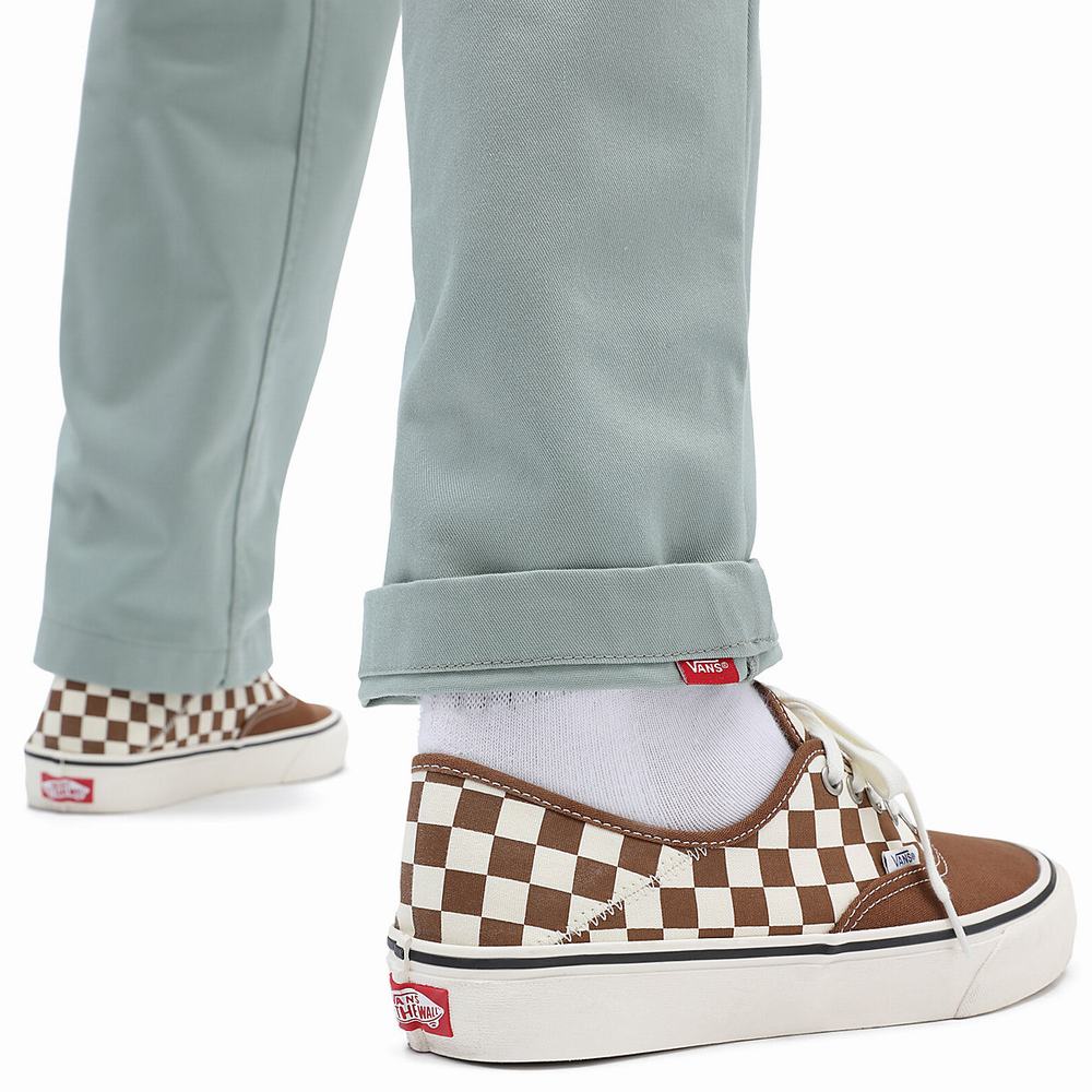 Pantalones Vans Authentic Chino Relaxed Hombre Verde | LXO094175