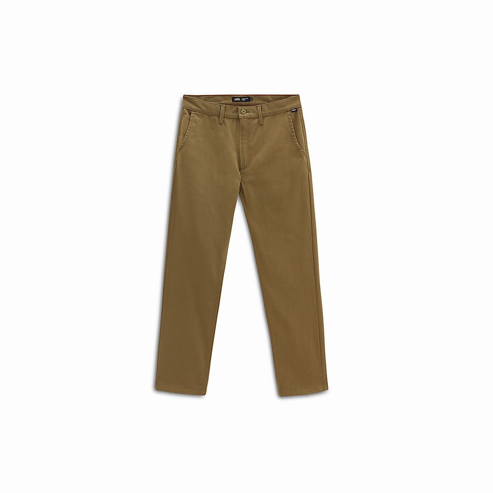 Pantalones Vans Authentic Chino Relaxed Hombre Beige | LXQ085163