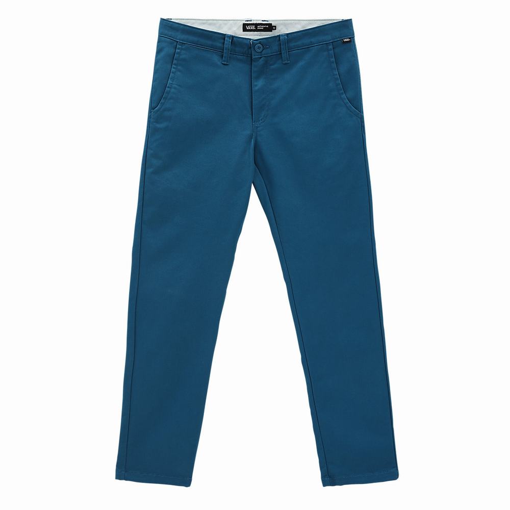 Pantalones Vans Authentic Chino Stretch Hombre Azules | RWU413065