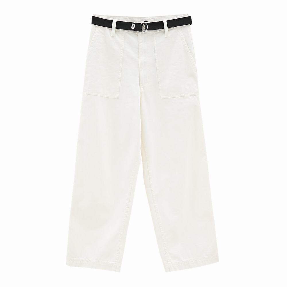 Pantalones Vans Clark Mujer Blancas | RKU564273