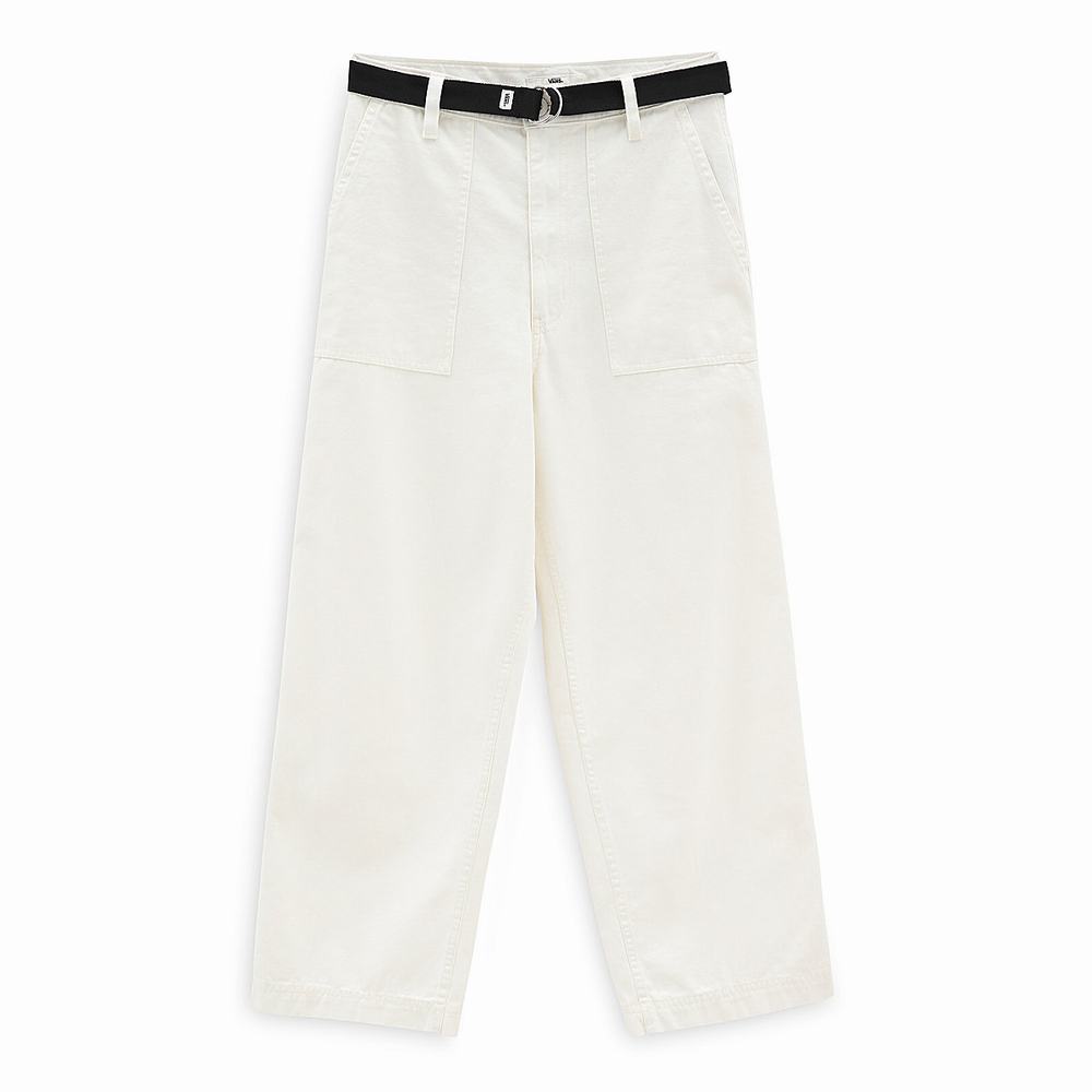 Pantalones Vans Clark Mujer Blancas | RKU564273