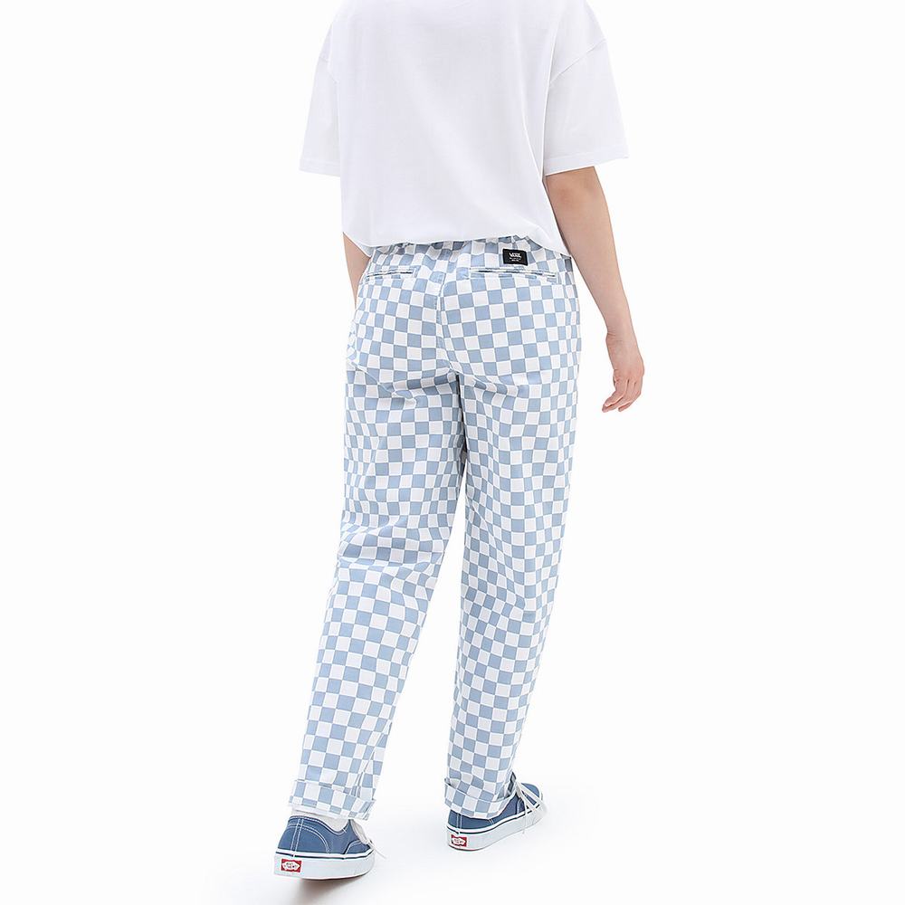 Pantalones Vans Range Print Relaxed Mujer Azules | NZL596720