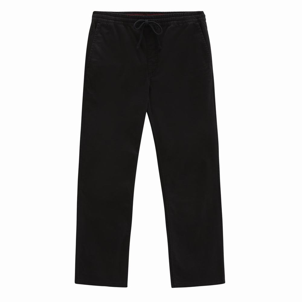 Pantalones Vans Range Relaxed Elastic Hombre Negras | ZTW827069