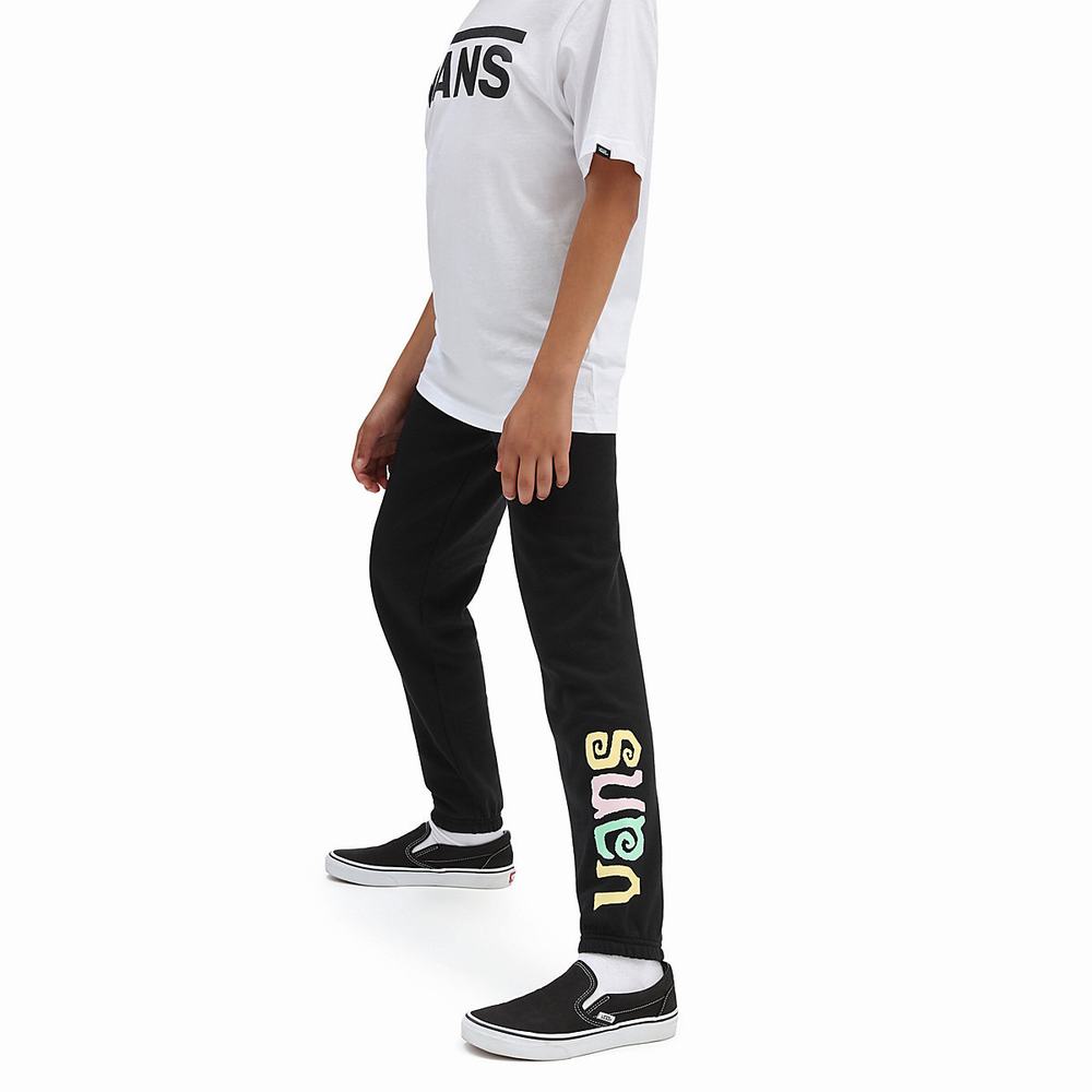 Pantalones Vans Sun Sider Sweats (8-14 years) Niños Negras | JGN695271