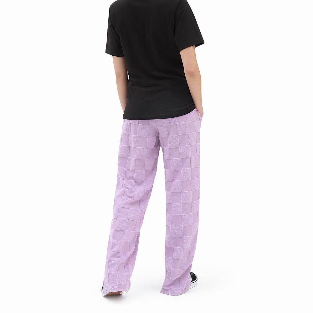 Pantalones Vans Teri Split Mujer Rosas | NTX815027