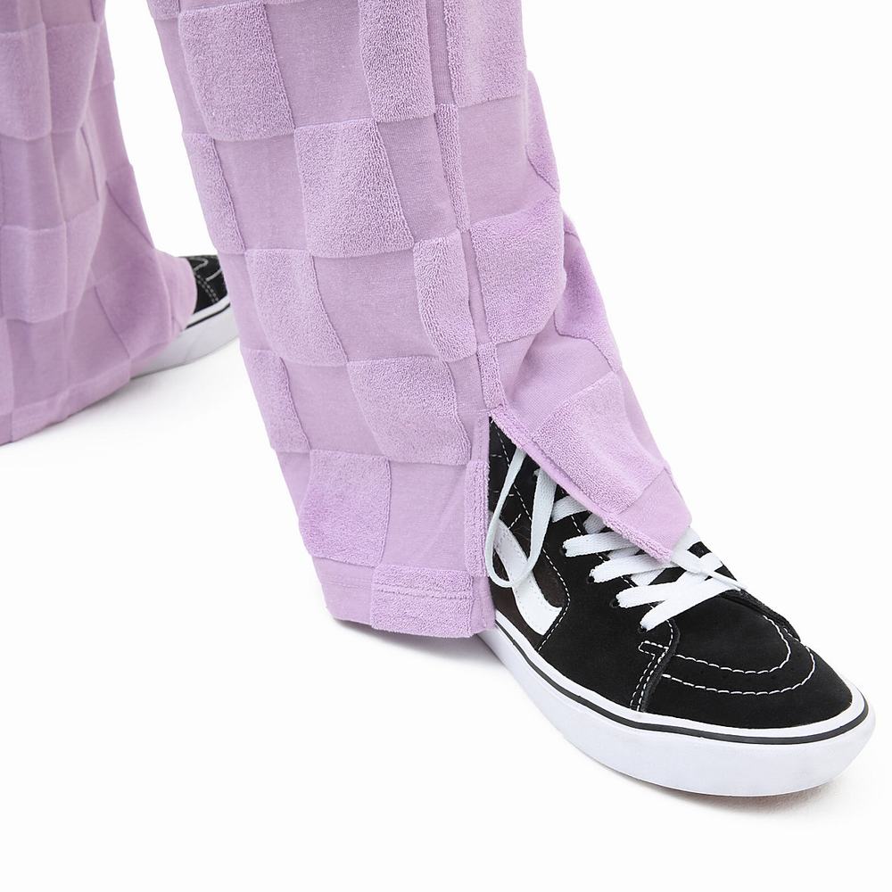 Pantalones Vans Teri Split Mujer Rosas | NTX815027