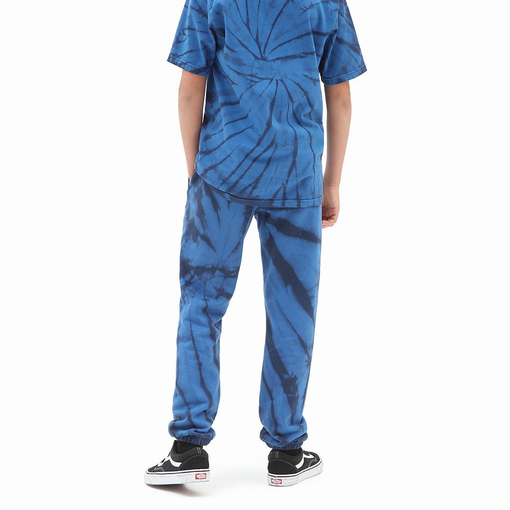 Pantalones Vans Tie Dye Fleece (8-14 years) Niños Azules | QWM954067