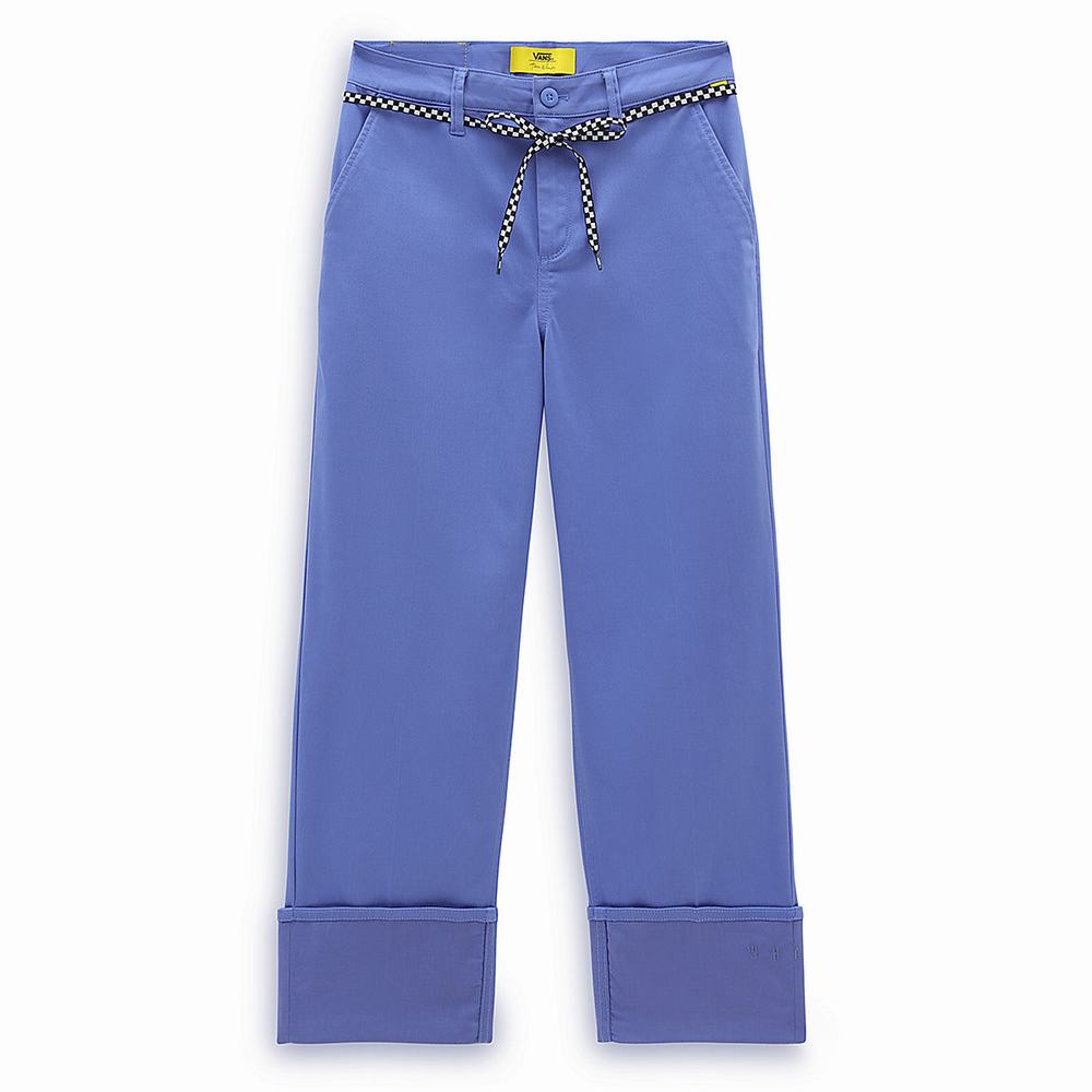 Pantalones Vans x Tierra Whack Authentic Chino Cuff Mujer Azules | TSJ469082