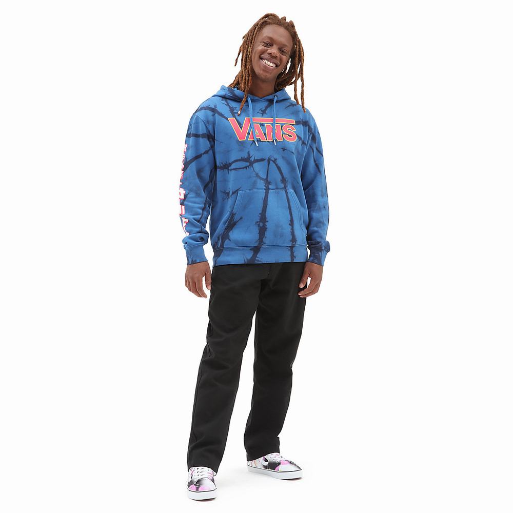 Pullover Vans X Pretty Guardian Sailor Moon Fleece Tie Dye Hombre Azules | DMB504238