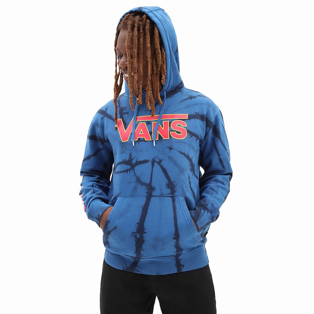 Pullover Vans X Pretty Guardian Sailor Moon Fleece Tie Dye Hombre Azules | DMB504238