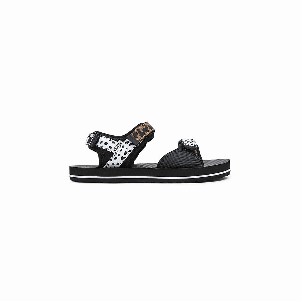 Sandalias Vans Tri-Lock (4-8 years) Niños Negras/Blancas | QKR013745