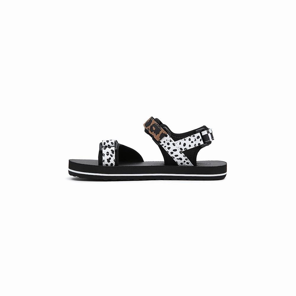 Sandalias Vans Tri-Lock (4-8 years) Niños Negras/Blancas | QKR013745