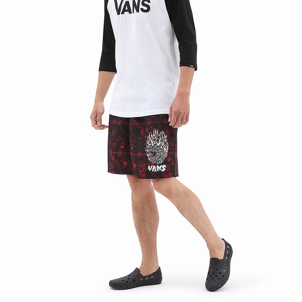 Shorts De Playa Vans Mike Gigliotti Volley Hombre Negras | ZUX308947