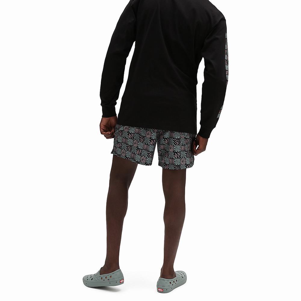 Shorts De Playa Vans Mixed Volley Hombre Multicolor | GRH691873