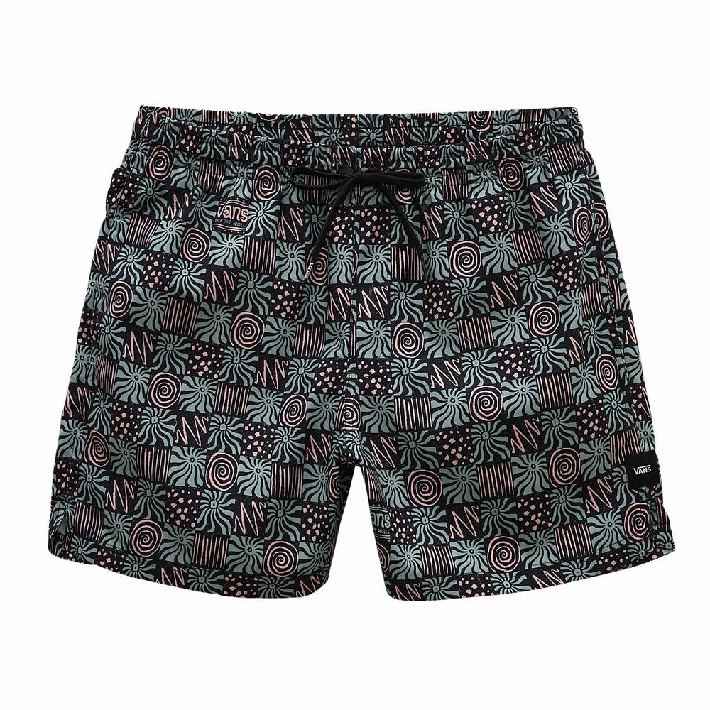 Shorts De Playa Vans Mixed Volley Hombre Multicolor | GRH691873