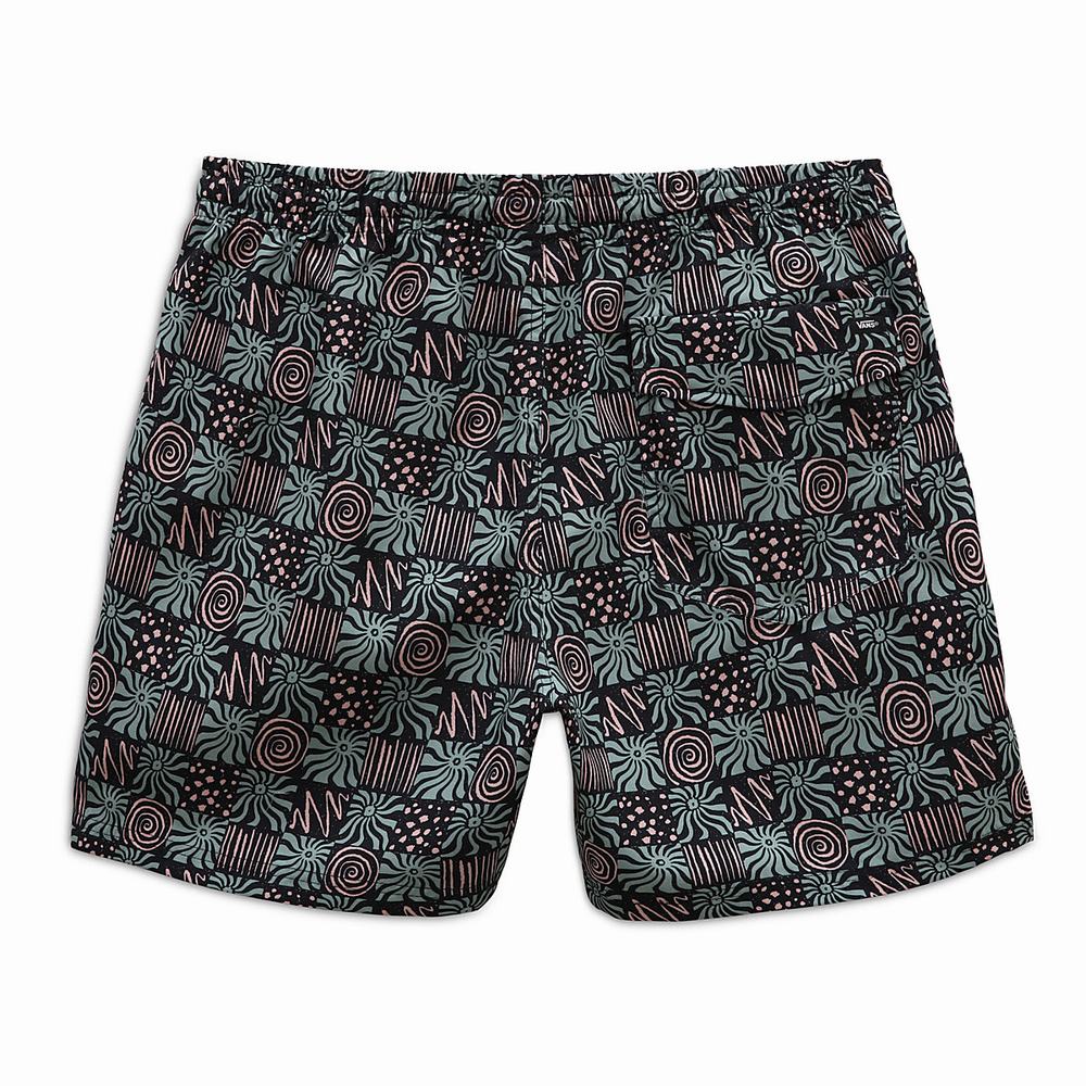 Shorts De Playa Vans Mixed Volley Hombre Multicolor | GRH691873