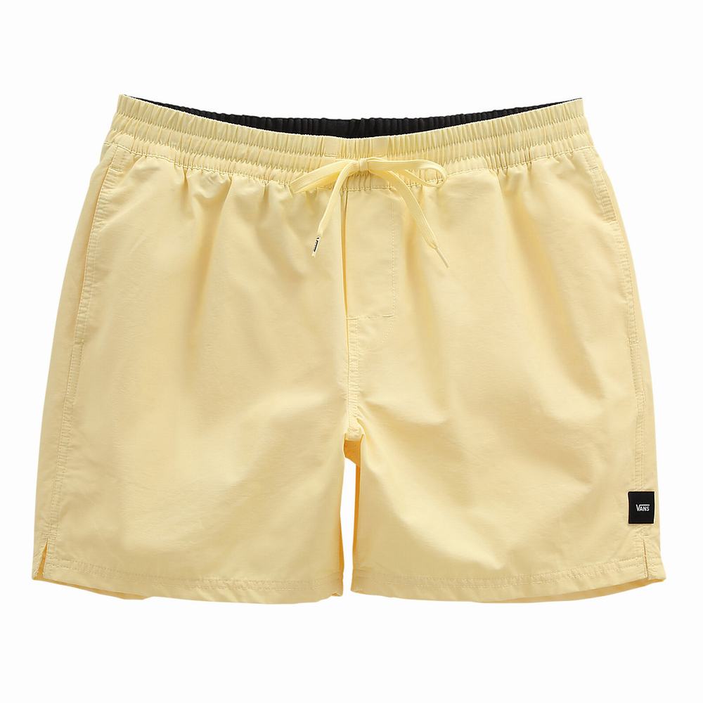 Shorts De Playa Vans Primary Volley II Hombre Amarillo | EFH190853