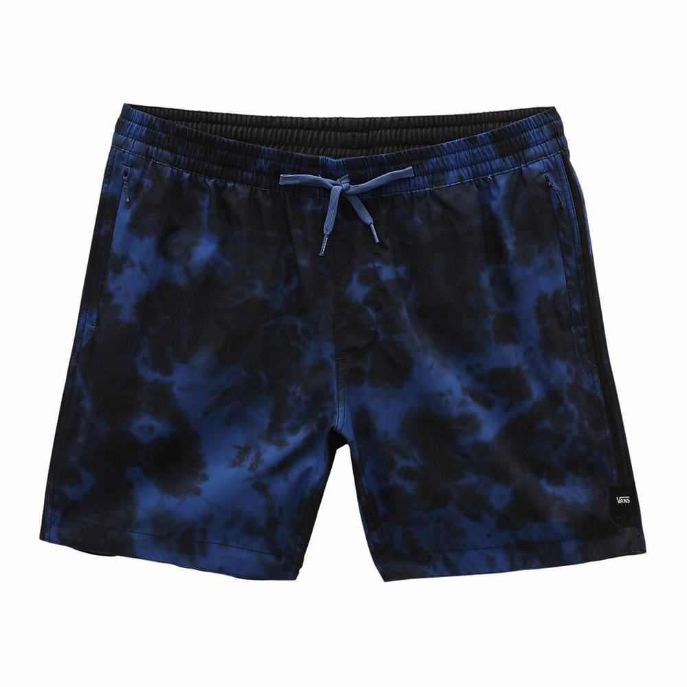 Shorts De Playa Vans Voyage Volley Hombre Azules | IPC318267